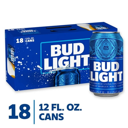 Bud Light Beer, 18 Pack Lager Beer, 12 fl oz Aluminum Cans, 4.2 % ABV, Domestic  Lager – Walmart Inventory Checker – BrickSeek