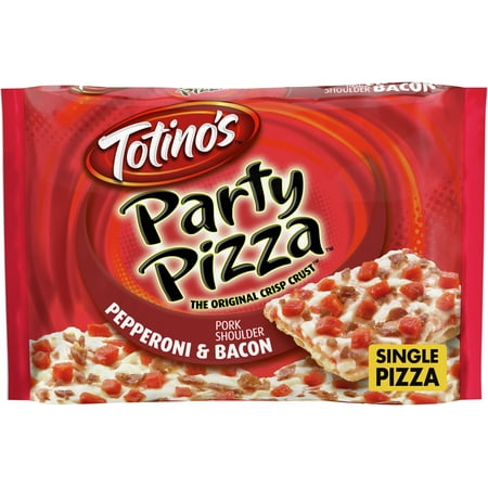 Totinos Party Pizza, Pepperoni and Bacon Flavored, Frozen Snacks, 1 ct