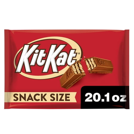 Kit Kat® Milk Chocolate Wafer Snack Size Halloween Candy, Jumbo Bag 20.1 oz