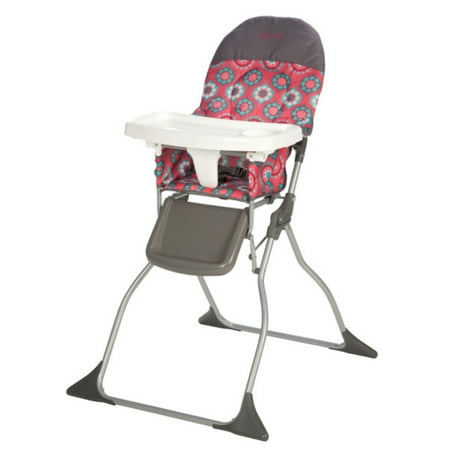 Cosco Kids Simple Fold Full Size High Chair with Adjustable Tray, Posey Pop