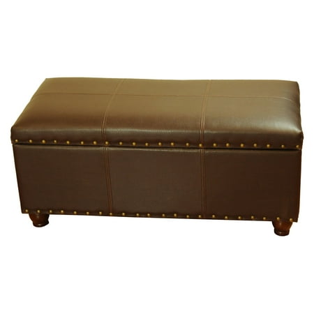Storage Cocktail Bench Brown - HomePop
