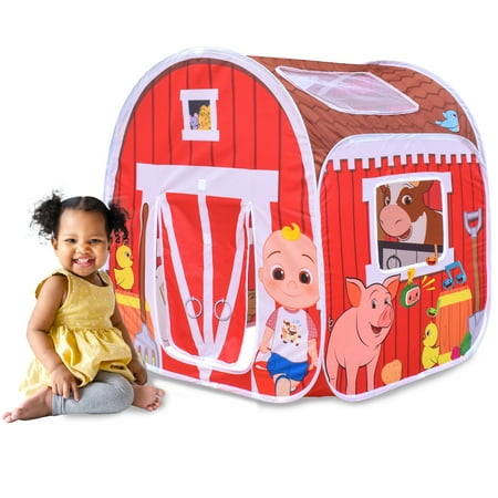 CoComelon Old MacDonald's Musical Barn Pop-Up Tent, Indoor & Outdoor Use, Children Ages 3+