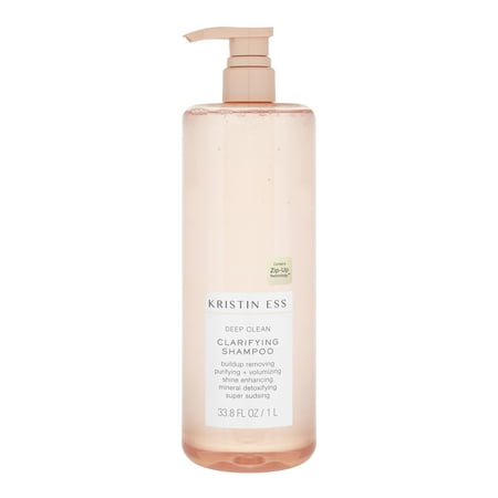 Kristin Ess Deep Clean Clarifying Shampoo for Buildup, Dirt + Oil - Cleanse + Detox, 1L