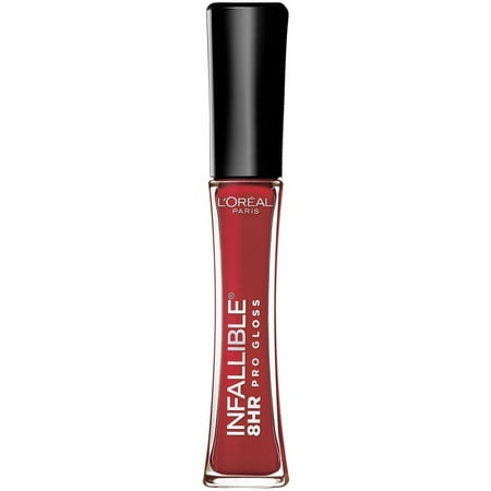 LOreal Paris Infallible 8 Hour Pro Hydrating Lip Gloss, Rebel Red