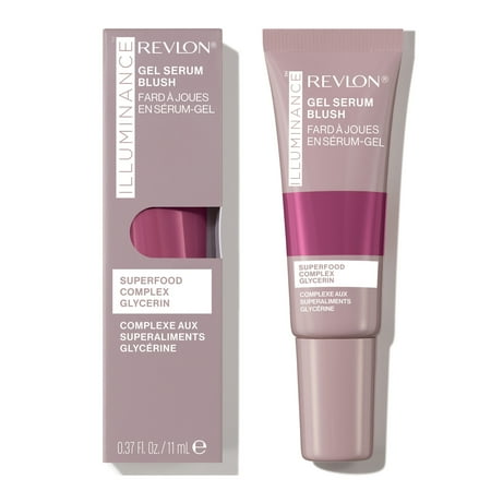 Revlon Revlon Illuminance Gel Serum Blush, Lightweight, Purple Blush, 140 Brilliant Berry, 0.37 fl oz