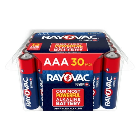 Rayovac Fusion AAA Batteries (30 Pack), Triple A Alkaline Batteries