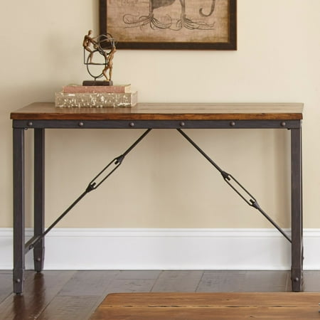 Ashford Console Table in Antiqued Honey Brown