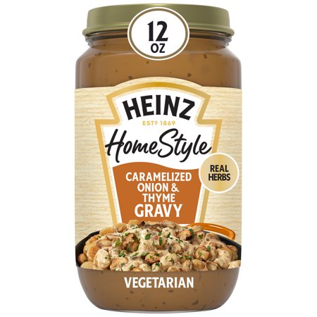 Heinz HomeStyle Caramelized Onion and Thyme Gravy, 12 oz Jar