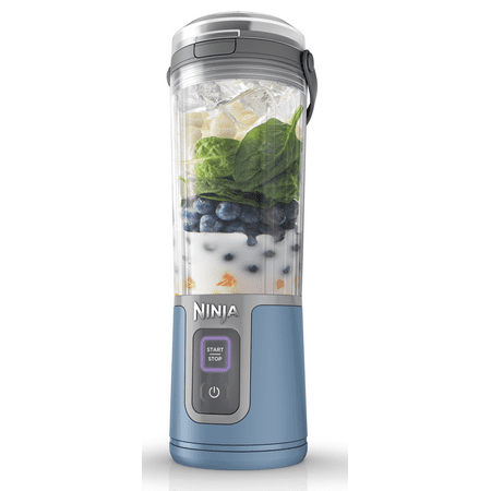 Ninja Blast 16 oz. Personal Portable Blender with Leak Proof Lid and Easy Sip Spout, Perfect for Smoothies, Denim Blue, BC100NV