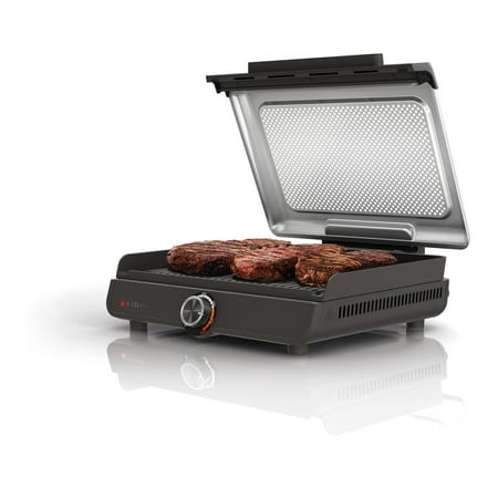 Ninja Sizzle 4-6 Serving Indoor Electric Grill w/ Nonstick Grill Plate, Edge-to-Edge Heating, GR100