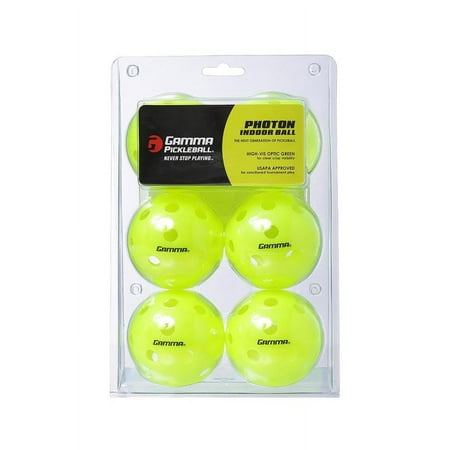 GAMMA Photon Indoor Pickleball - 6 Pack