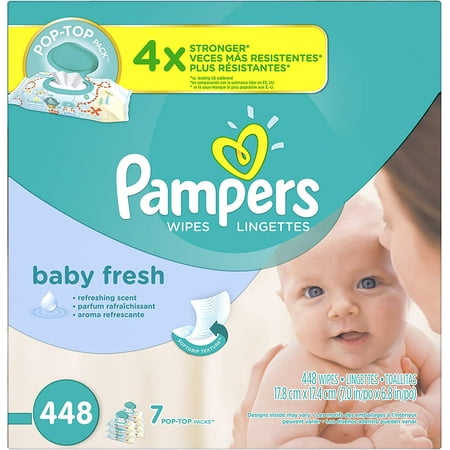 Pampers Baby Wipes Baby Fresh 7 Packs, 448 Total Wipes
