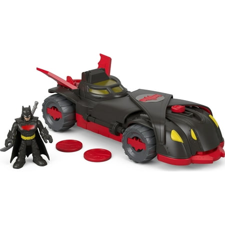Imaginext DC Super Friends Ninja Armor Batmobile Batman Toy Car with Figure & 3 Accessories