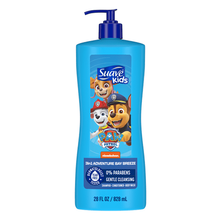 Suave Kids 3-in-1 Shampoo Conditioner & Body Wash, Paw Patrol Adventure, 28 oz