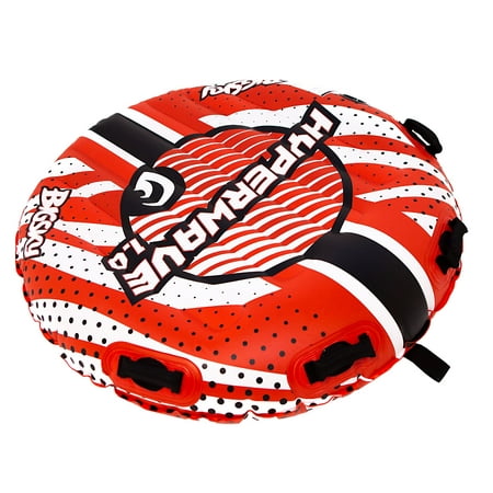 Big Sky HyperWave 1.0 Inflatable Water Towable Tube, 1 Person, Red/White