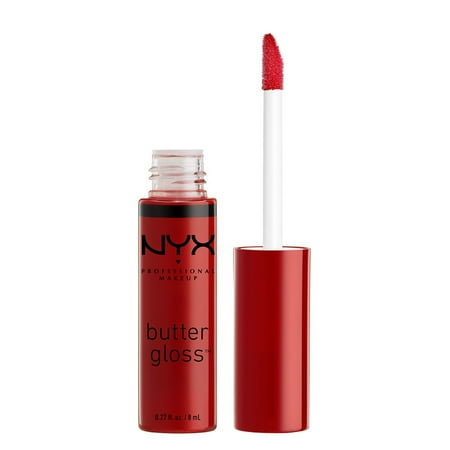 NYX Professional Makeup Butter Gloss, Non-sticky Lip Gloss, Red Velvet 0.27 Oz