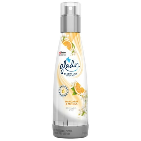 Glade Essentials Room Mist 1 CT, Mandarin & Mimosa, 6.2 OZ. Total, Air Freshener