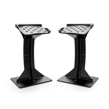 Camco 66017 Aluminum Non-Slip Backing Powder Coated Black Boar ATV/Utv Pedestal Foot Rest ATV Accessories 2 Piece 1 Pack