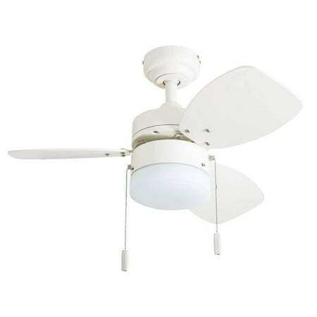 Honeywell Ocean Breeze 30" White Indoor Ceiling Fan with Light, 3 Blades, & Reverse Airflow