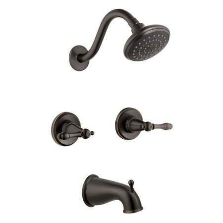 Design House Oakmont 2-Handle 1-Spray Tub and Shower Faucet in Oil Rubbed Bronze (Valve Included)