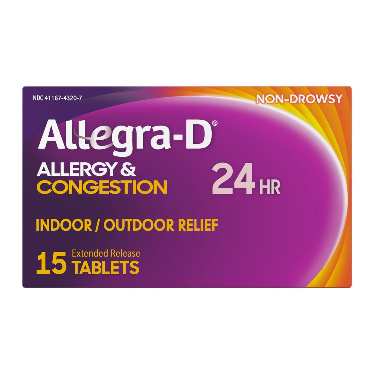 Allegra D 24HR (240mg pse/180mg fex 24hour ext. release tablets) 10 ct product reference