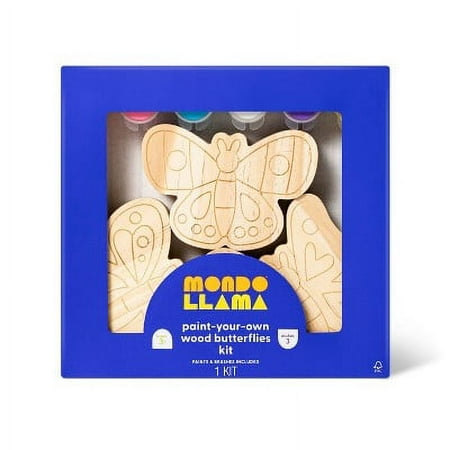 3pk Paint-Your-Own Wood Butterfly Set - Mondo Llama&trade;