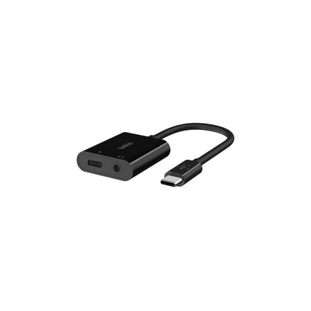 Belkin RockStar 3.5mm Audio with USB-C Charge Adaptor Included Black, NPA004btBK