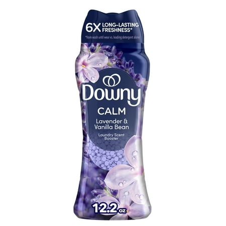Downy Infusions Calm In-Wash Laundry Scent Booster Beads, Lavender and Vanilla Bean, 12.2 oz