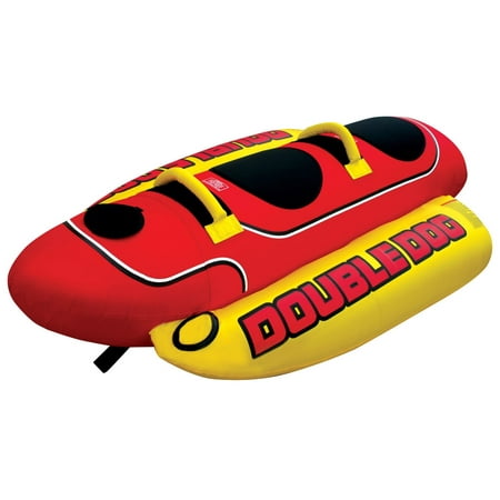 Airhead Double Dog 1 to 2 Rider Inflatable Towable Tube