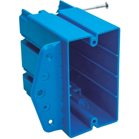 Carlon 119549 1-Gang PVC Molded Multi-Purpose Electrical Wall Box Blue