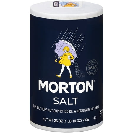 Morton® Salt, Plain, 26 oz Round Can