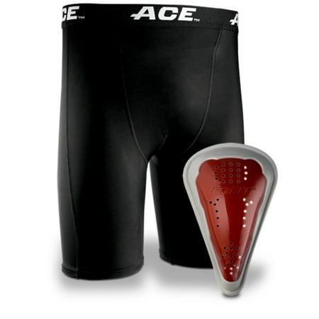 ACE High Performance Compression Short and Cup, Teen, Large/Extra Large, Black, 1/pack