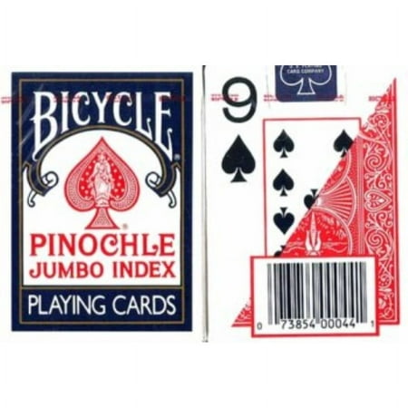 MAGNIFYING AIDS Print Pinochle Playing Cards, Large, 2 Decks