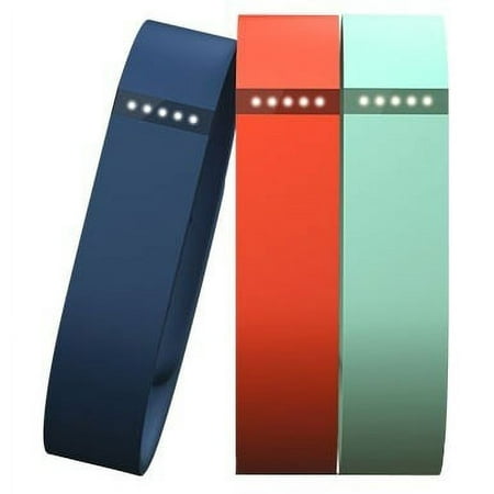 Fitbit - Flex Classic Replacement Bands (3-ct - Small) - Blue/Tangerine/Teal