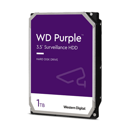 Western Digital 1TB WD Purple Surveillance HDD, Internal Hard Drive, 64MB Cache - WD10PURZ