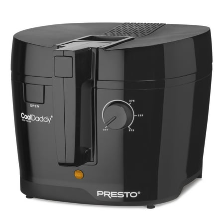 Presto Cool Daddy Cool-Touch Deep Fryer 05442, Black