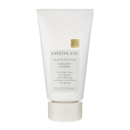 Kristin Ess Hair Weightless Shine Air Dry Crème for Anti Frizz + Hair Styling Curl Cream Product, 5oz