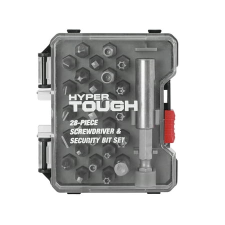 Hyper Tough 28-Piece Security and Screwdriver Bit Set in Reusable Case