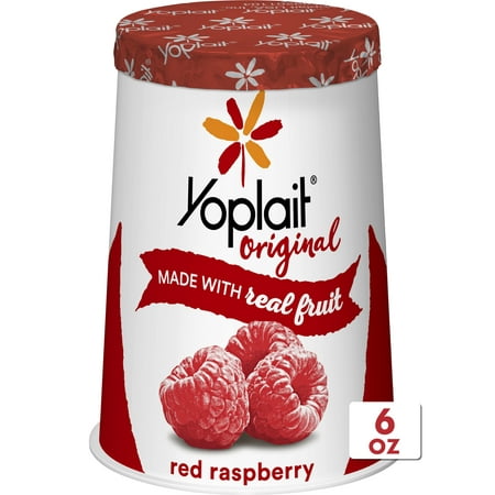 Yoplait Original Red Raspberry Low Fat Yogurt, 6 OZ Yogurt Cup