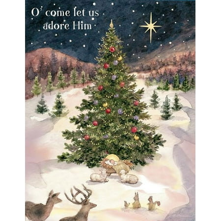 18ct Let Us Adore Him Holiday Boxed Cards