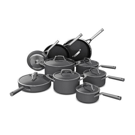 Ninja 16 Piece Nonstick Aluminum Cookware Set, Stainless Steel