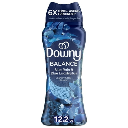 Downy Infusions Balance In-Wash Laundry Scent Booster Beads, Crisp Rain & Blue Eucalyptus, 12.2 oz