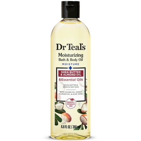 Dr Teal's Shea Butter Moisturizing Bath & Body Oil, 8.8 fl oz.