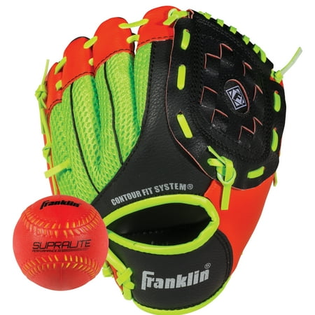 Franklin Sports Neo-Grip Series 9" T-Ball Glove with Ball Set, Left Hand Throw