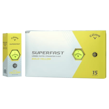 Callaway Golf Superfast Golf Balls, 1.5 lb, 15 Pieces