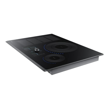 Samsung NZ30K7880UG - Induction cooktop - 4 hobs - Niche - width: 28.4 in - depth: 19.4 in - with black trims, - with stainless steel trims, - with facetted edge - black