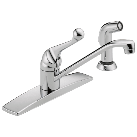 Delta Faucet 400LF-WF Classic Kitchen Faucet with Side Spray - - Chrome