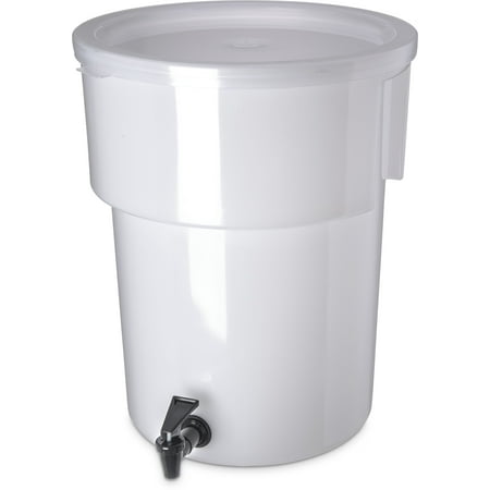 Carlisle 221002 Polyethylene Round Beverage Dispenser, 5 Gallon