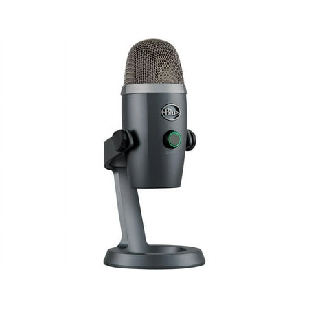 Blue Yeti Nano Premium USB Microphone for PC, Mac, Gaming, Recording, Streaming, Podcasting, Condenser Mic with Blue VO!CE Effects, Cardioid and Omni, No-Latency Monitoring - Shadow Grey