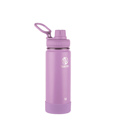 Takeya 18oz Actives Insulated Stainless Steel Bottle with Insulated Straw Lid - Lilac